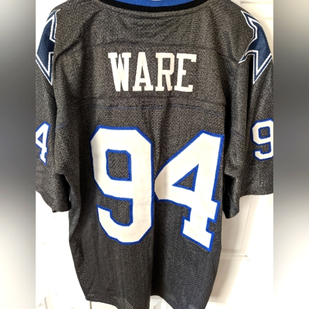 Rare Dallas Cowboys throwback gray with white numbers and letters demarcus ware
